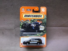 MATCHBOX 2023 #24 BLACK 2016 FORD INTERCEPTOR UTILITY POLICE CAR KOOTENAI COUNTY