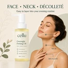 NEW Cellu Overnight Firming Oil Vitamin C Bakuchiol Rosehip Facial Body Skin Oil