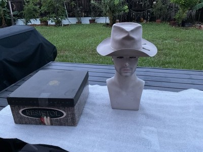 Vintage 1950s John Wayne RIO BRAVO Bradford Taupe 3X Beaver Cowboy Hat Sz 7-1/8