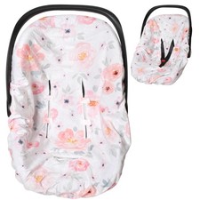Boryokun Infant Car Seat Cover Liner for Baby Boys Girls, Pink
