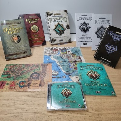 LOT Forgotten Realm Baldur's Gate Icewind Dale Neverwinter Nights Manuals Maps