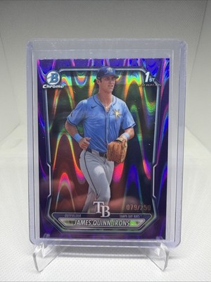 2026 Bowman - JAMES QUINN-IRONS - SP Chrome 1st Purple Raywave Refractor /250  