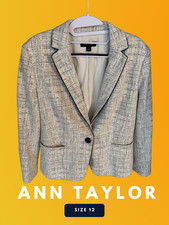 Women's Ann Taylor Blazer Size 12. Grey