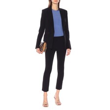 Veronica Beard Scuba Skinny Pants Black Size 2 Career Suit Stretch Wrinkle Free