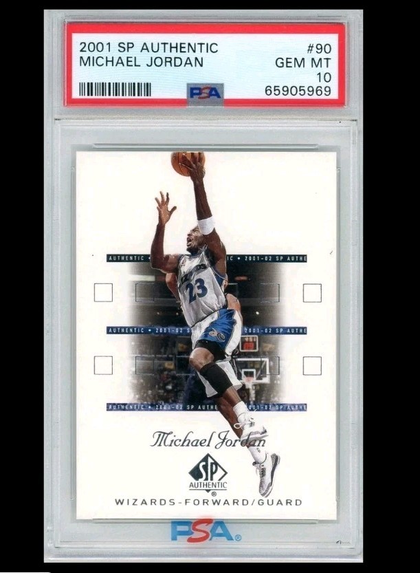 2001-02 SP Authentic Michael Jordan #90 Wizards PSA 10 Gem Mint HOT GOAT