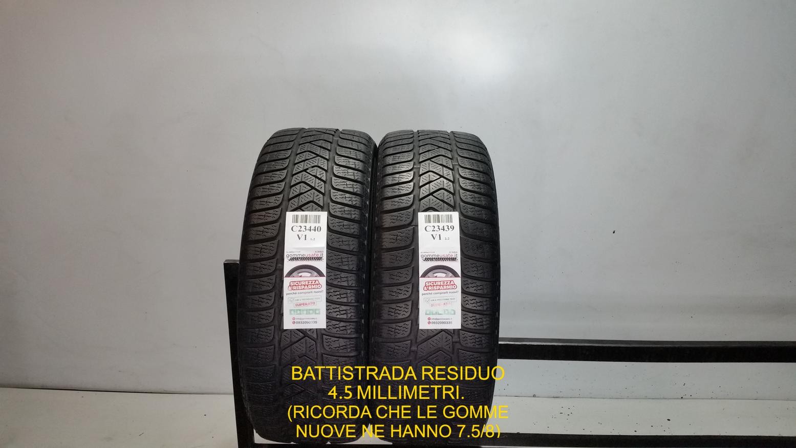 GOMME USATE TERMICHE 215/55R17 98V PIRELLI SOTTOZERO 3 PNEUMATICI C23440