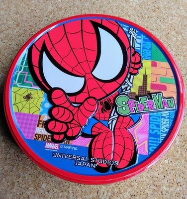 SpiderMan Candy Tin Empty Steel Storage Case