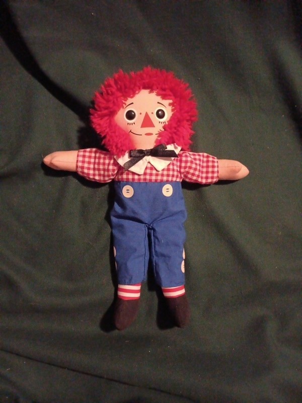 Playskool Vtg Original 1996 Hasbro Raggedy Andy 12” Stuffed Doll Collectible - P
