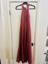 Jenny Yoo Bridesmaid Fairycore Open Back Mermaid Rose Mauve Maxi Gown 8