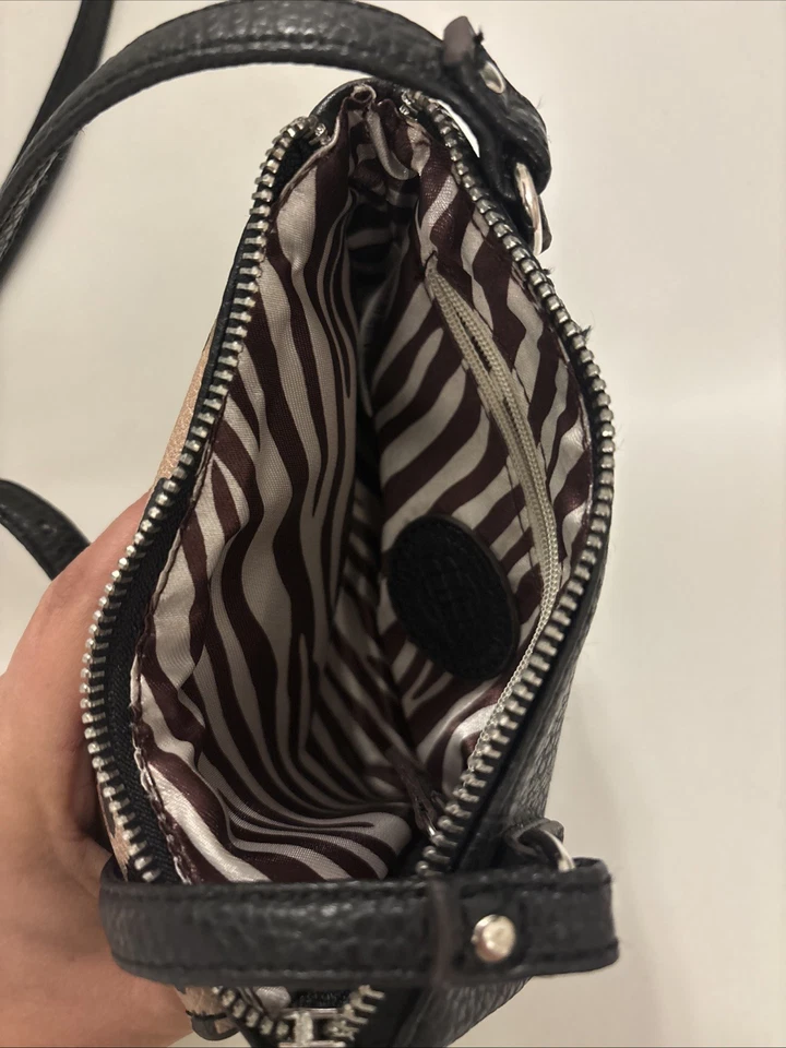 Mini Cartera Bandolera Bolso Leopardo Dana Buchman Estampado Animal Foto 3 de 4