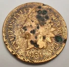 1871 P Indian Head Cent / Penny  CULL