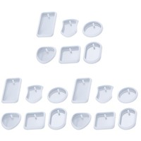 Set Of 3 Epoxy Formen Silikon FüR Epoxidharz AnhäNgerform SchlüSselbundschimmel