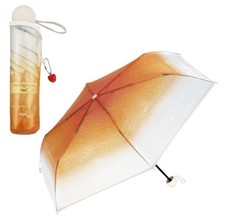 Folding Vinyl Umbrella Orange Ice Cream Soda Design Tabi Suru Kissa  Wpc. Japan