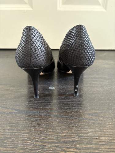 Dune Women’s Black Court Shoes In Good Condition With 2.5 Inch Heel Size 39 - Picture 4 of 5