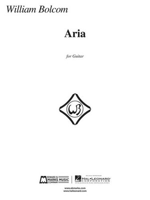 Aria William Bolcom Book [Softcover] Guitar Edward B. Marks Music Company