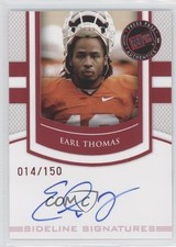 2010 Portrait Edition Sideline Signatures Ruby 14/150 Earl Thomas III Auto 0p5