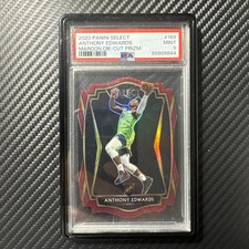 2020 Panini Select Anthony Edwards Rookie Maroon Die Cut Prizm /175 RC PSA 9