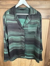 Bluse von Rabens Saloner, schwarz Batik, Größe M, Viskose, lässig, Model Branka