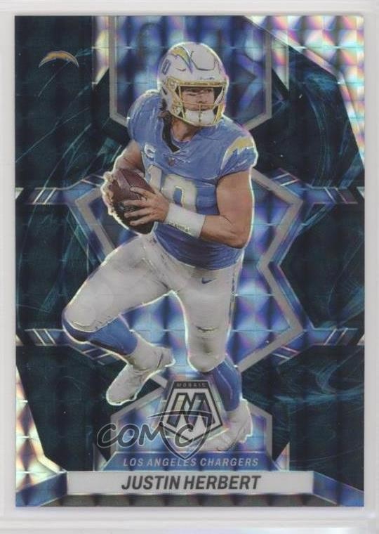 2022 Panini Mosaic Genesis Mosaic Prizm Justin Herbert #101 ib6