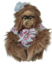 NWT Vintage 1992 Hosung Orangutan Monkey Hand Puppet Plush Stuffed Animal Ape