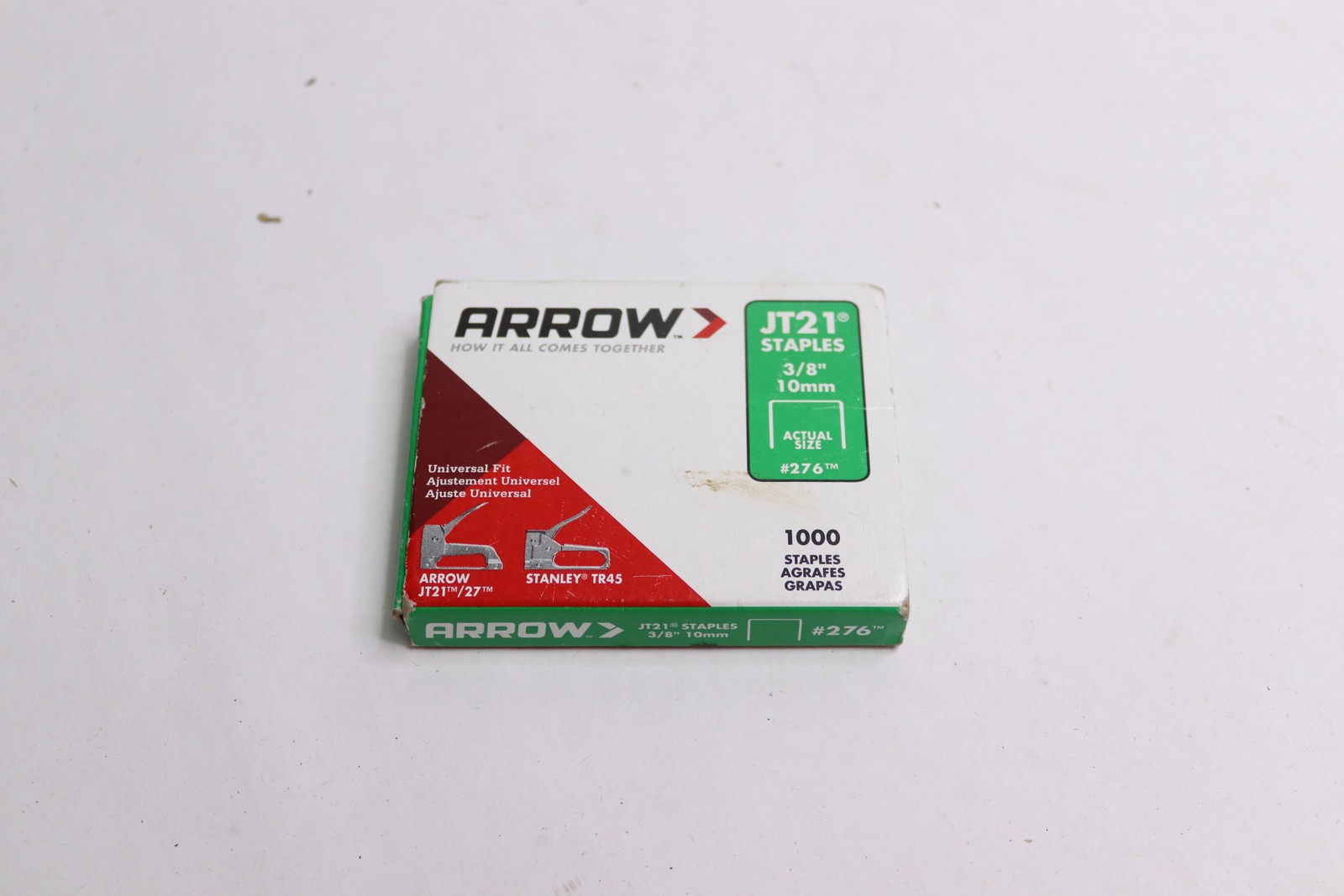 (1000-Pk) Arrow Fastener Staples JT21 3/8 276 