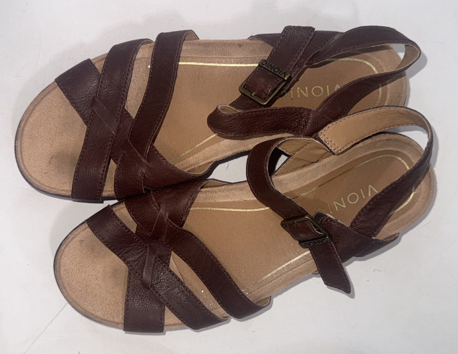 Vionic Strappy Gorpcore Brown Comfort Orthotic We… - image 2
