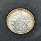 1878 Morgan Dollar 7TF, AU, 90% Silver, Toned, in Air-Tite