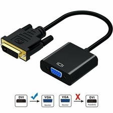 DVI-D to VGA Adapter Male to Female Converter for PC and HDTV - 1080p Support