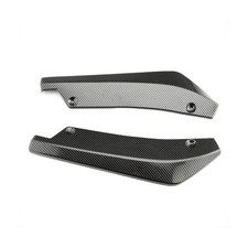 Splitter Canard Waterproof Carbon Fiber Style Glossy Black Aerodynamic