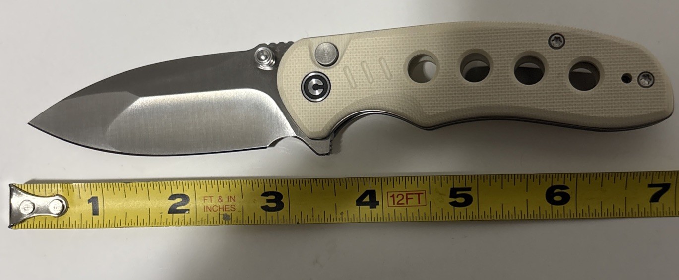 Civivi Triptych C23085B-2 Ivory G-10 Handle Satin 14C28N Blade
