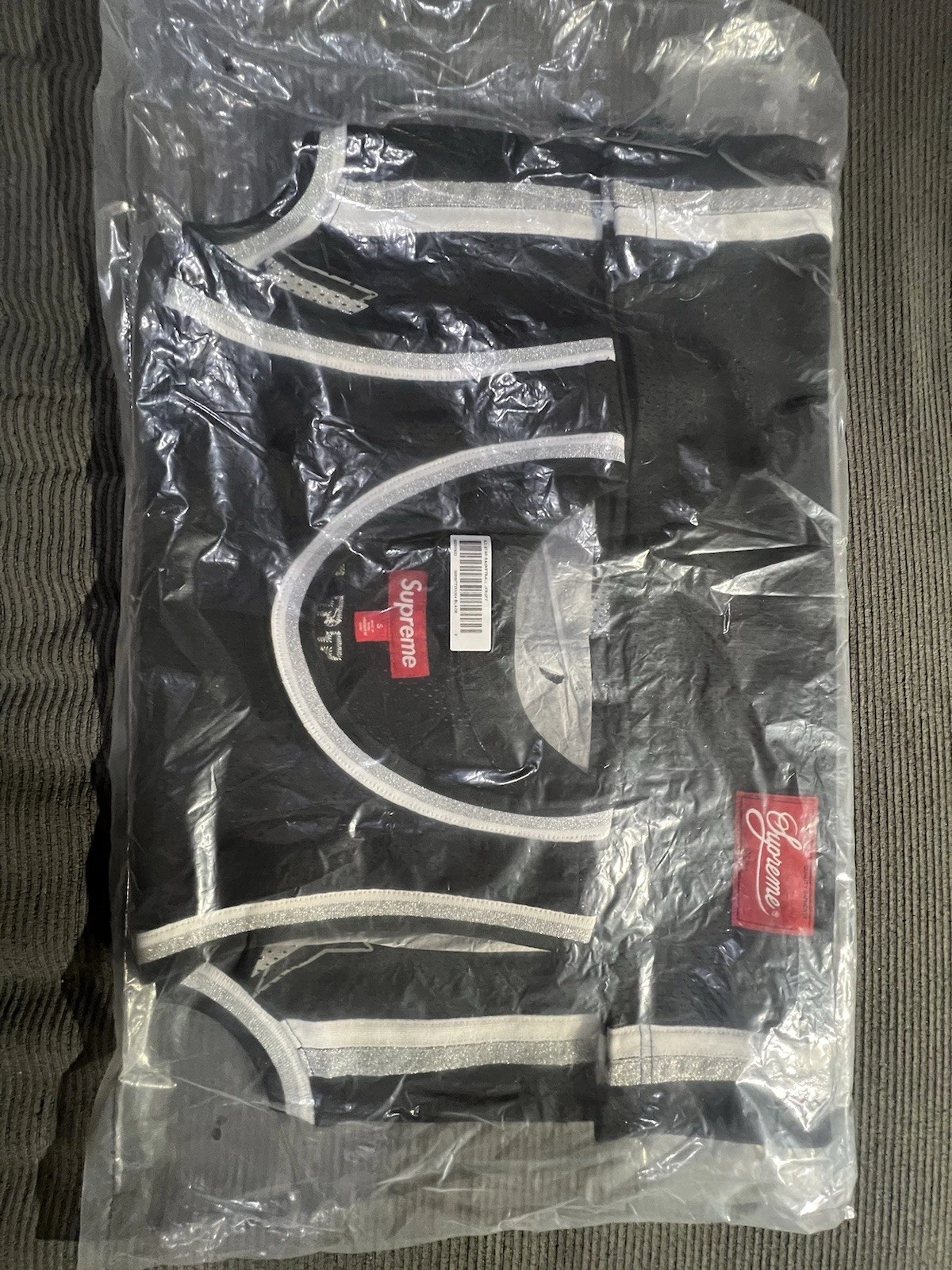 Maillot de basket Supreme All Star noir (SS25) taille SMALL