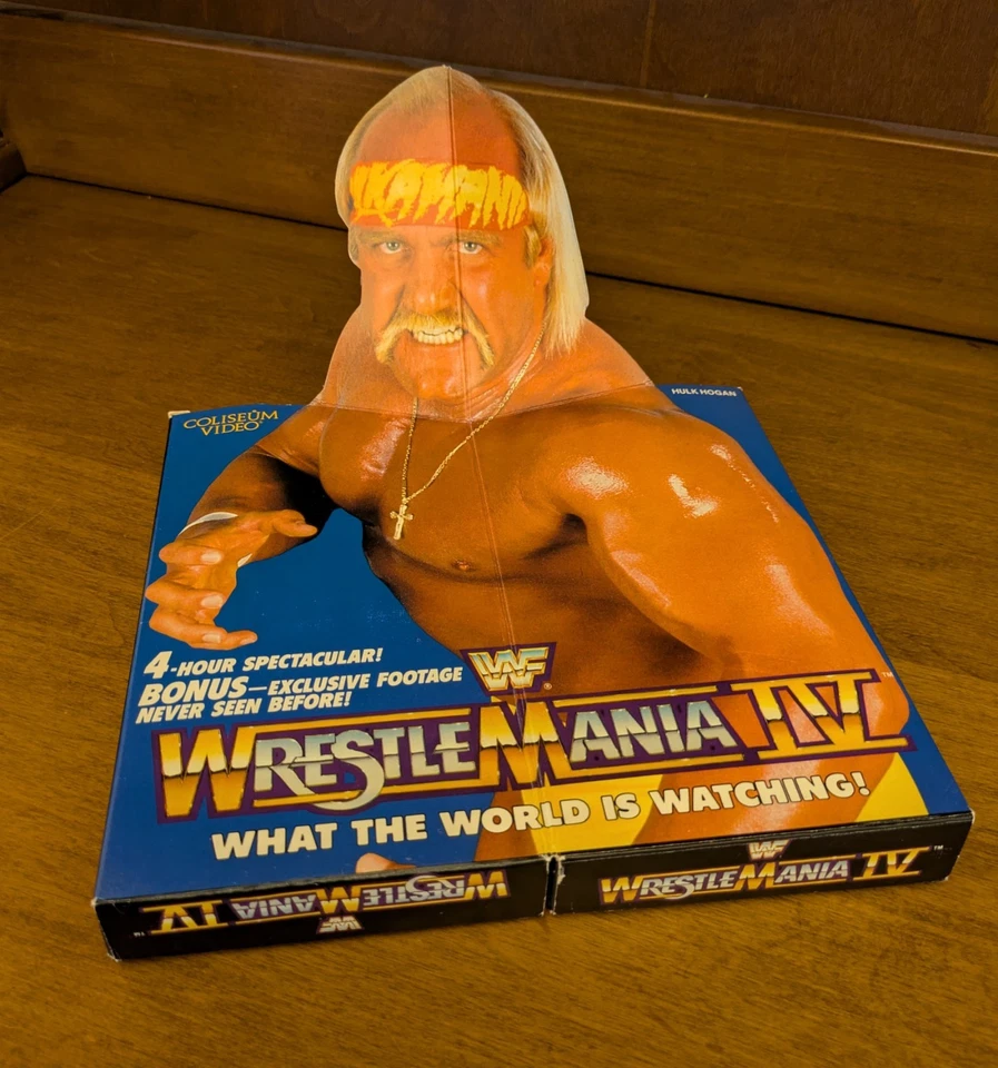 WWF Wrestlemania 4 vhs Andre the Giant Hulk Hogan rare htf - Image 3 of 4