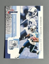 2001 Fleer Game Time Football Derrick Mason Tennessee Titans #76