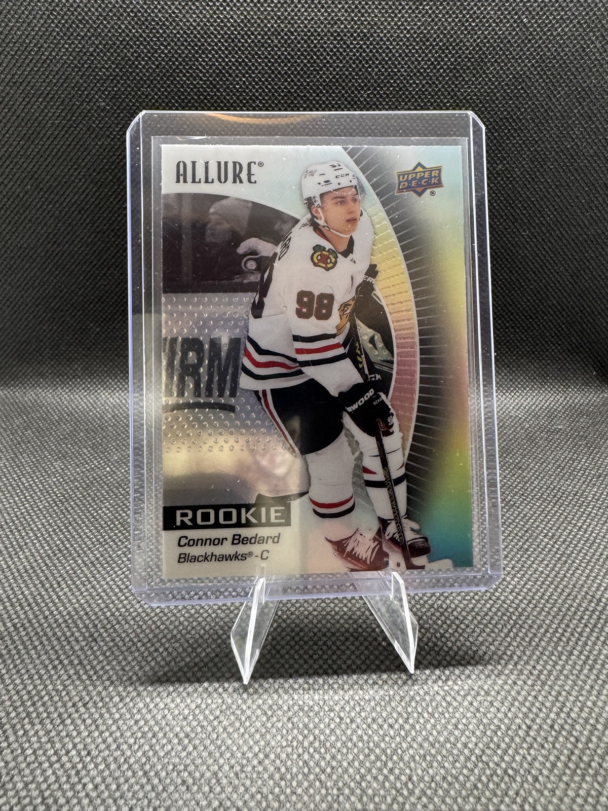 2023-24 Upper Deck Allure - Rookies Connor Bedard #102 Black Rainbow (RC)