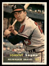 1957 Topps Baseball #4 Johnny Logan NM/MT *k1