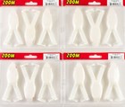 (LOT OF 4) ZOOM FROG 4" 135-040 WHITE BN1306