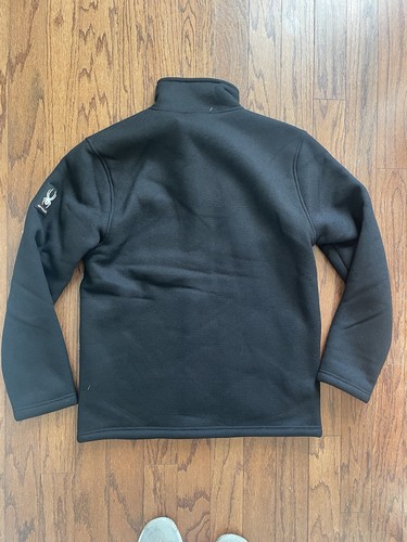 Spider Expo Waffle Knit Zip Jacket Black and Red Size L or M NEW - Picture 5 of 9