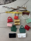 Lot Of Vintage clone Barbie Doll Purses Accessories Barbie Bags Glasses Belts
