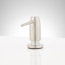 Contemporary Soap or Lotion Dispenser - Brushed Nickel