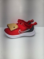 Nike Star Runner 3 (PSV) University Red Sneakers (DA2777-607) SIZE 11C