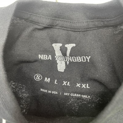 VLONE NBA YoungBoy Shirt Mens Small Black Never Broke Again My
