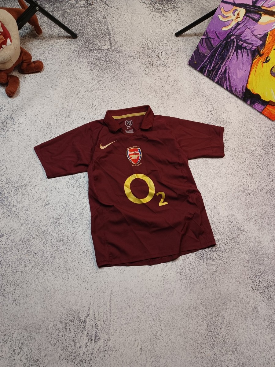 Vintage Kids' Arsenal Home Football Shirt 2005/06 Nike Highbury