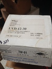 NEWMAR Low Voltage Disconnect  LVD-12-30.   P/N: 490- 1230-0 "A"