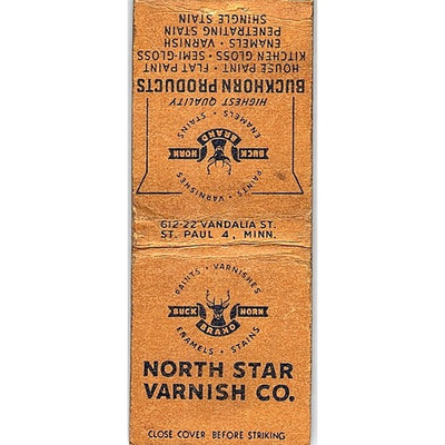 #ad #ad North Star Varnish Co St. Paul MN Vintage Matchbook Cover MB62 1 $27.00
