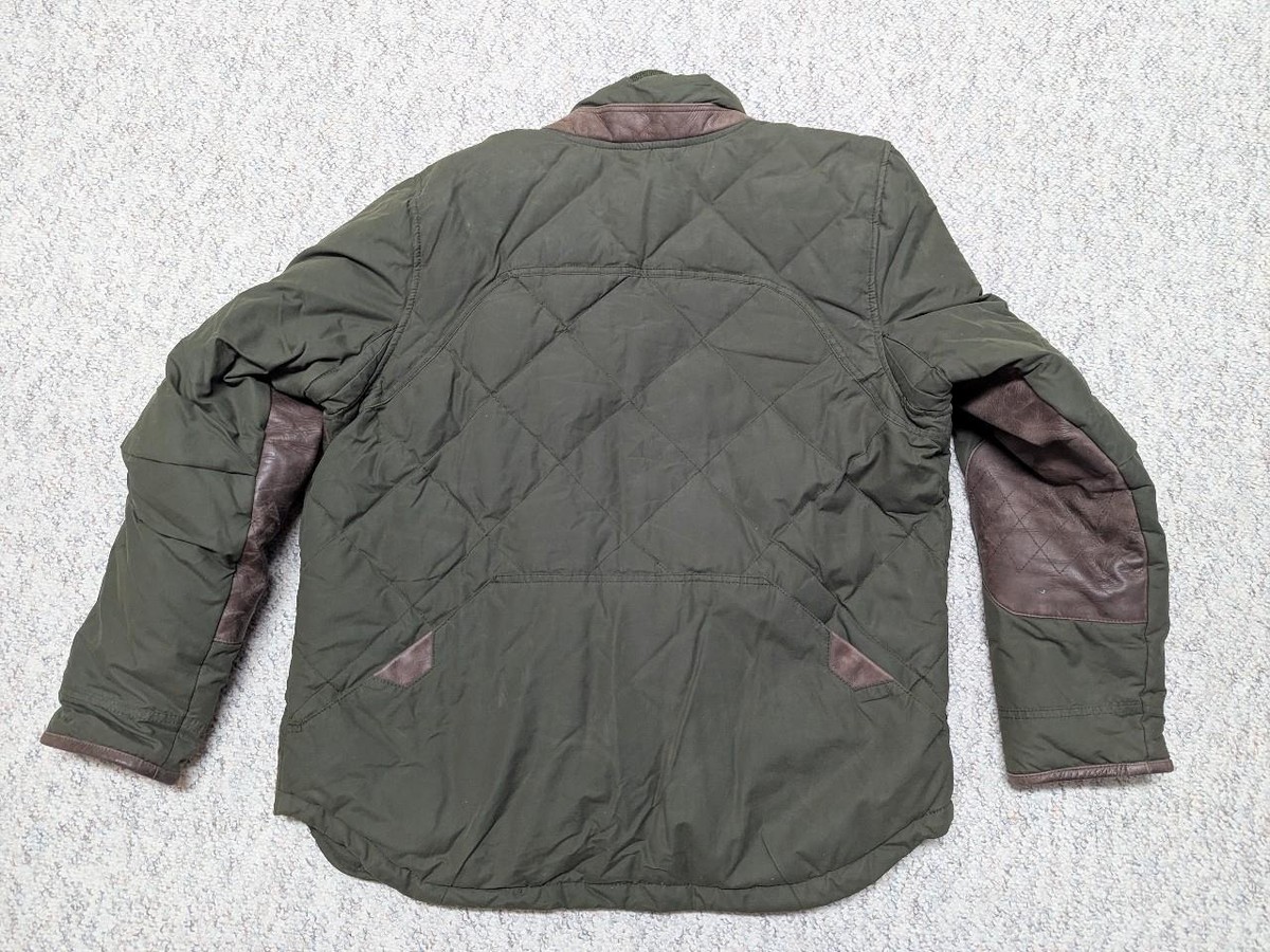 vintage EDDIE BAUER jacket L green SKYLINER 1936 quilted GOOSE