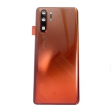OEM Back Battery Door Cover 3D Glass Housing Case For Huawei P30 Pro Orange