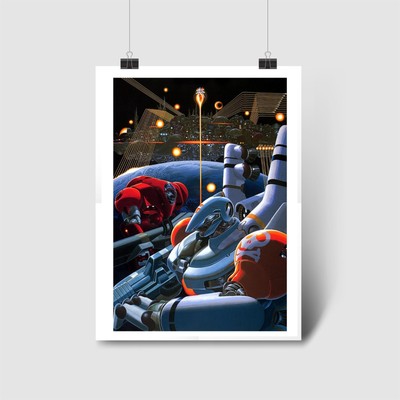 Hype Dyne Shooter Game Poster | Classic Game Art | High Quality Prints