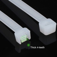 100-200Pcs Cable Ties 4" / 14" Heavy Duty Nylon Wrap Wire Zip Ties UV Resistant 4
