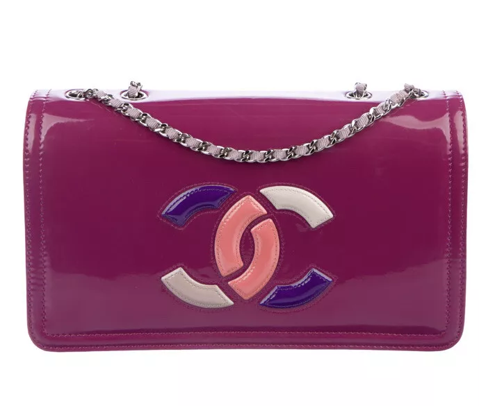 Chanel Lipstick Patent Leather Flap Bag