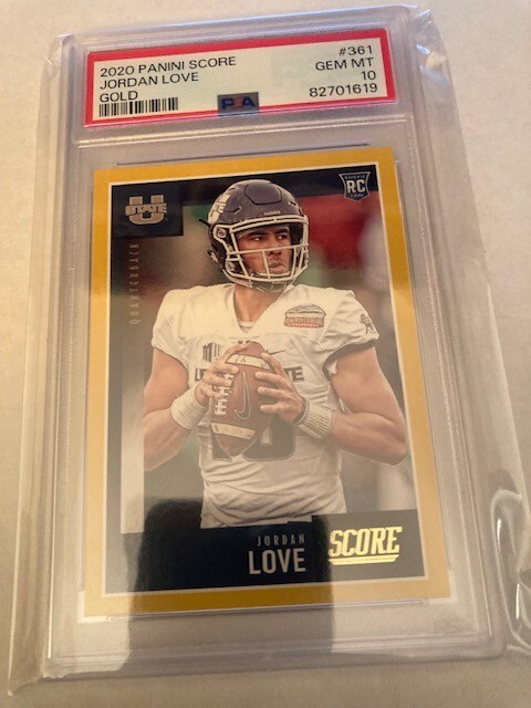 Jordan Love Panini Score #361 Gold